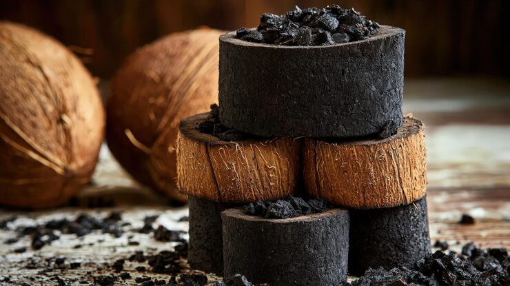 coconut briquettes renewable fuel