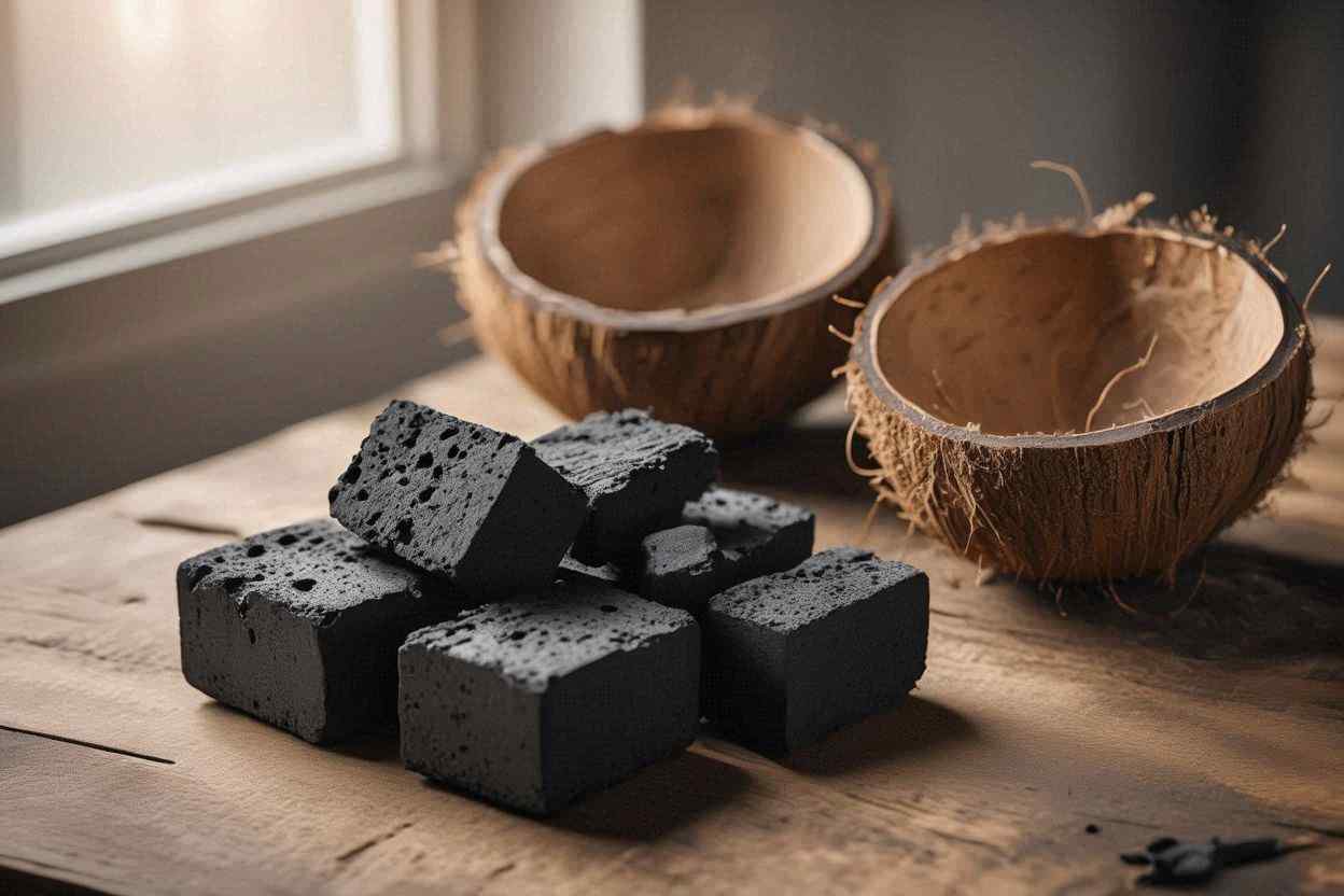 natural coconut charcoal for hookah use
