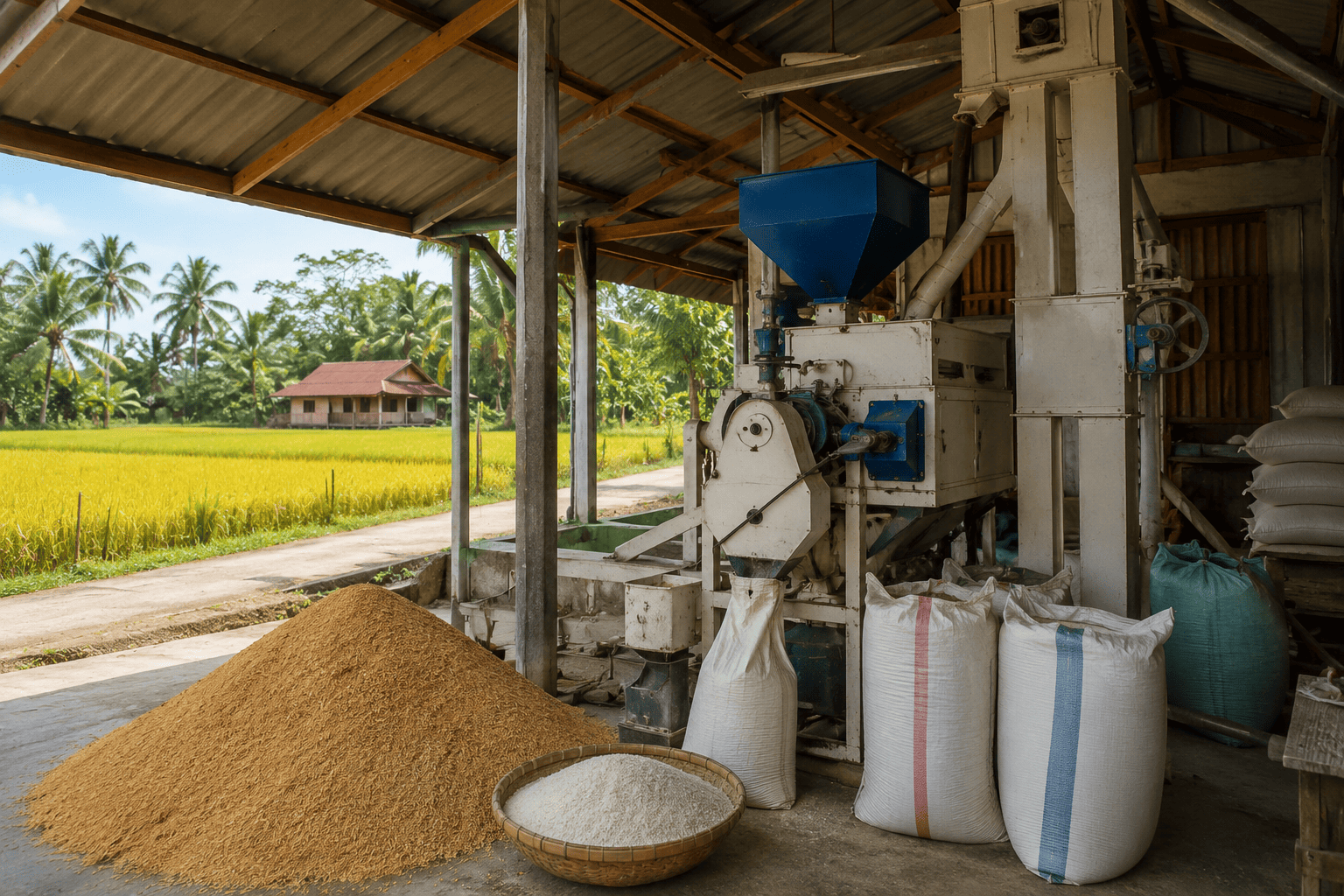 persiapan usaha penggilingan padi