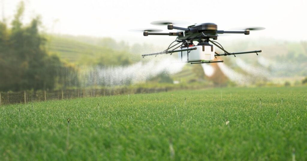 produktivitas menggunakan drone sprayer