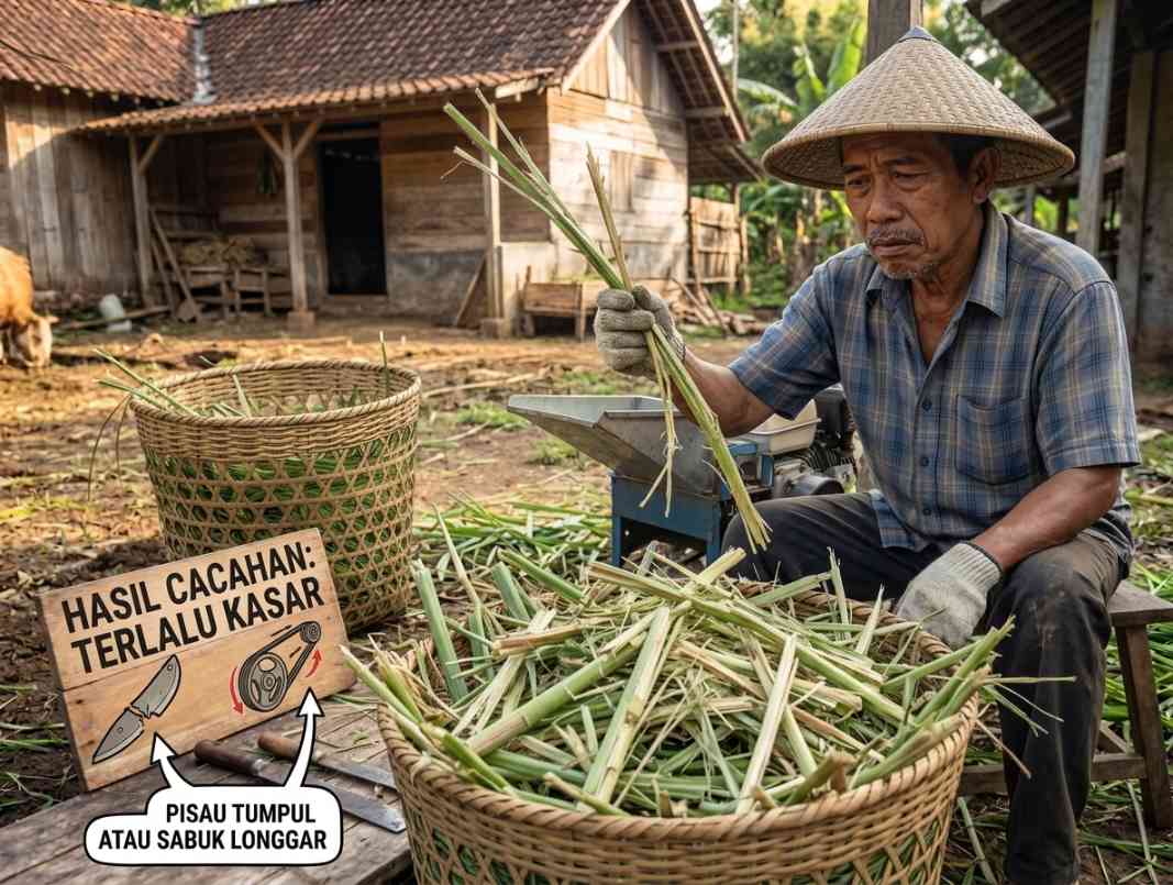 solusi mengatasi hasil cacahan terlalu kasar