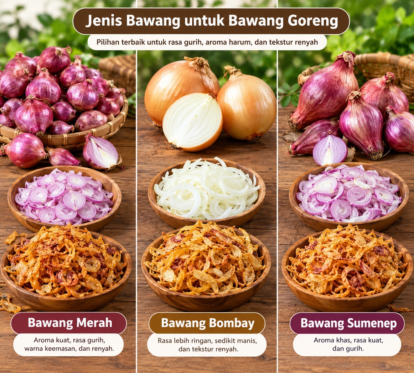 jenis bawang untuk bawang goreng