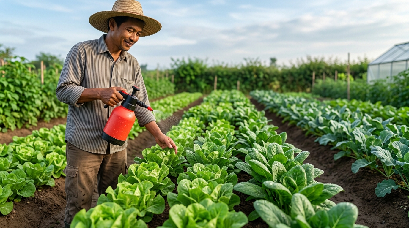 tips penyemprotan tanaman yang benar